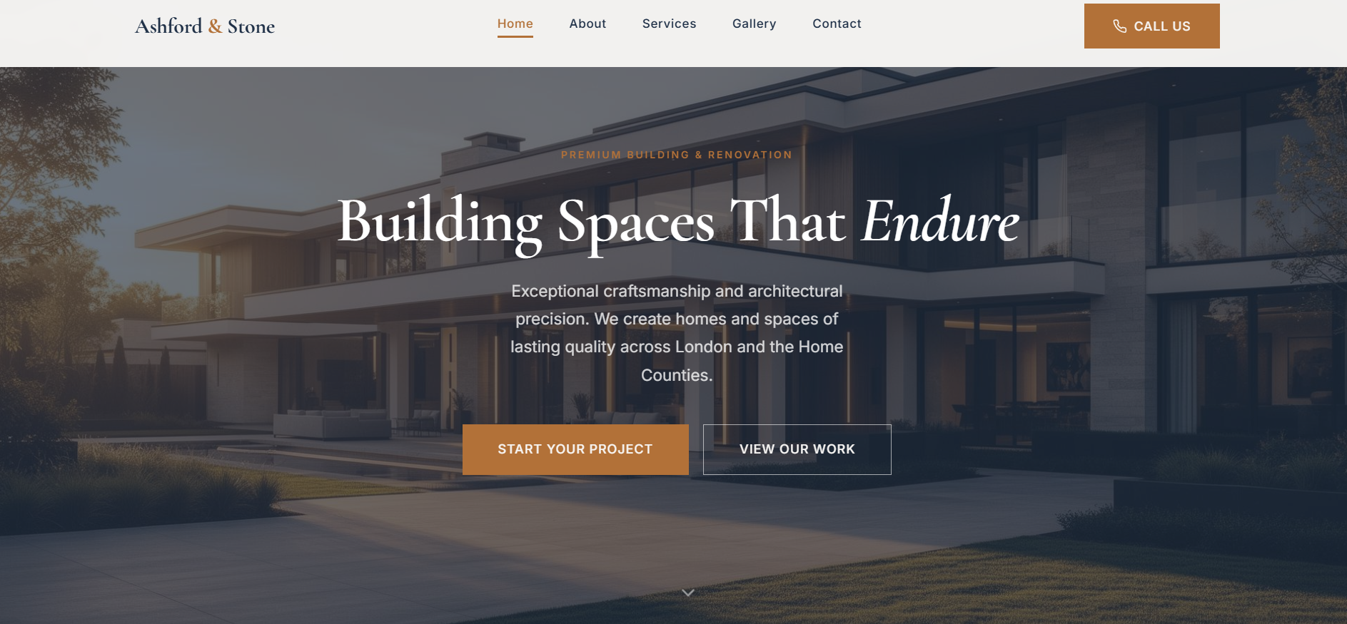 Ashford and Stone construction website